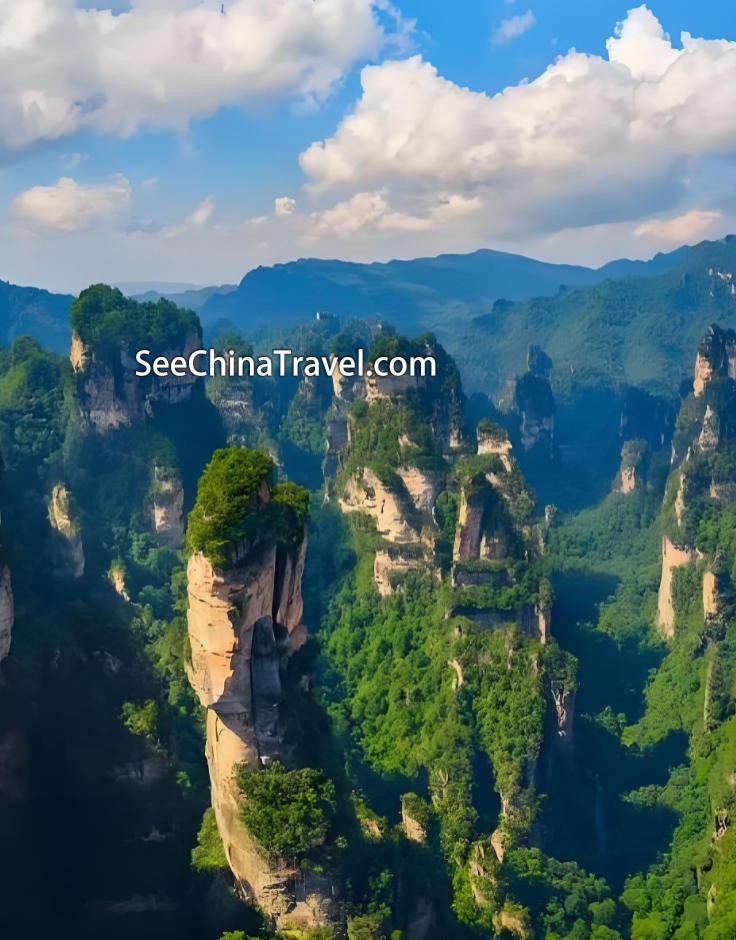 Avatar Hallelujah Mountain in Zhangjiajie National Forest Park China