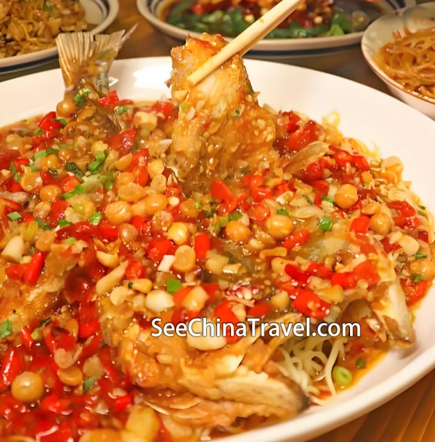 Oil-soaked fish