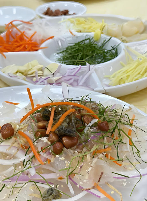 Traditional Shunde fish sashimi cuisine