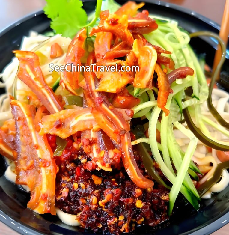 Zhangjiajie Zhu Naoku cold noodles street food