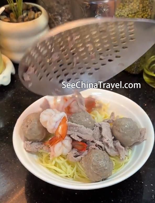Traditional handmade Chaoshan beef balls