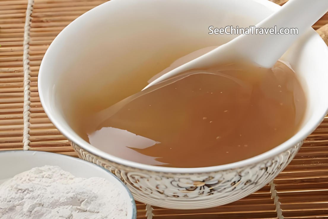 Wild kudzu root starch dessert Zhangjiajie