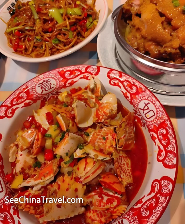 Crab claw vermicelli