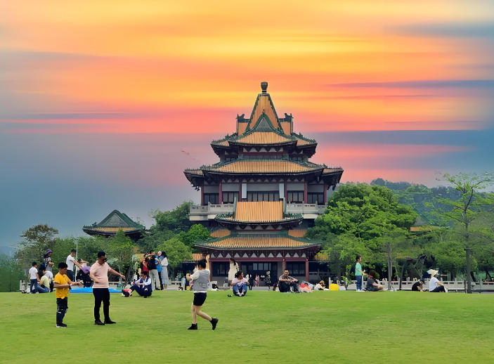 Shunfengshan Park Shunde China travel