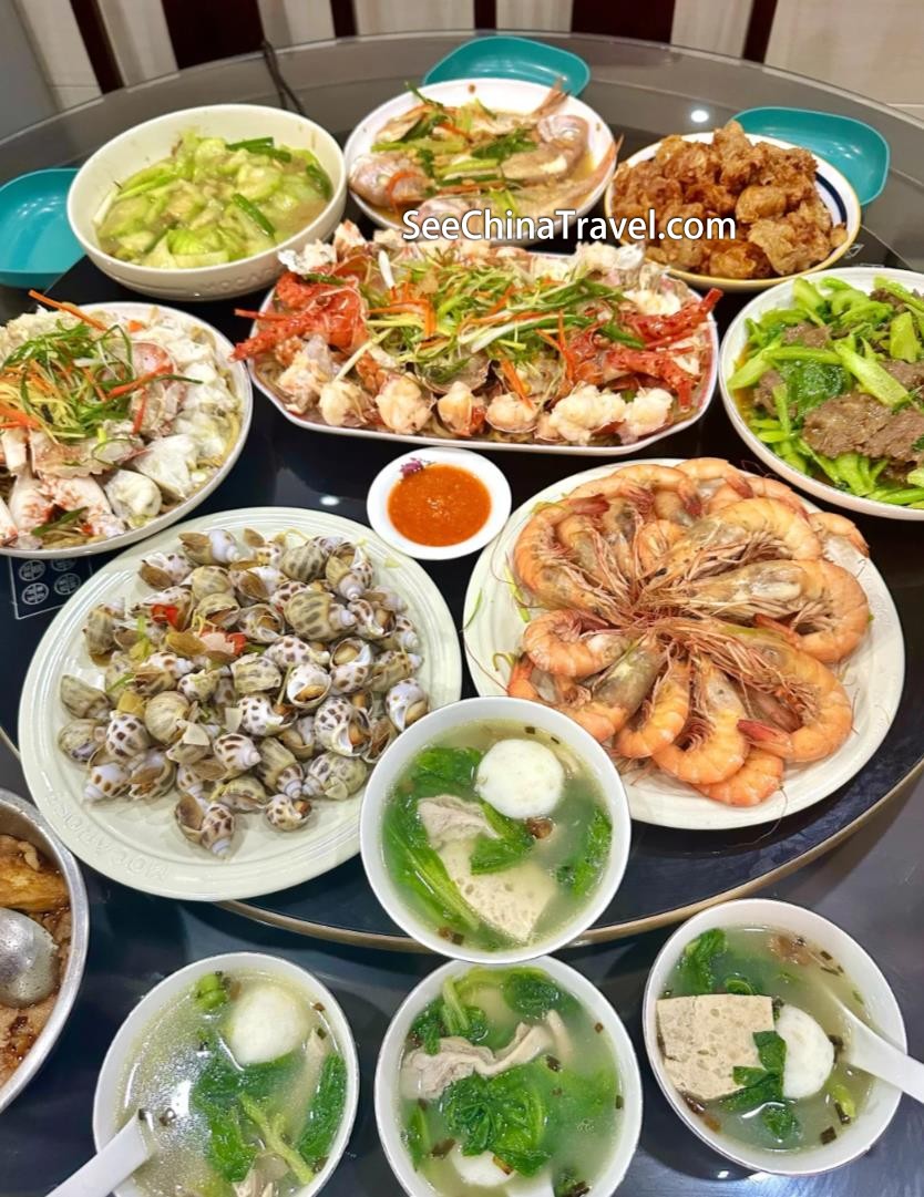 Fresh seafood in Shantou