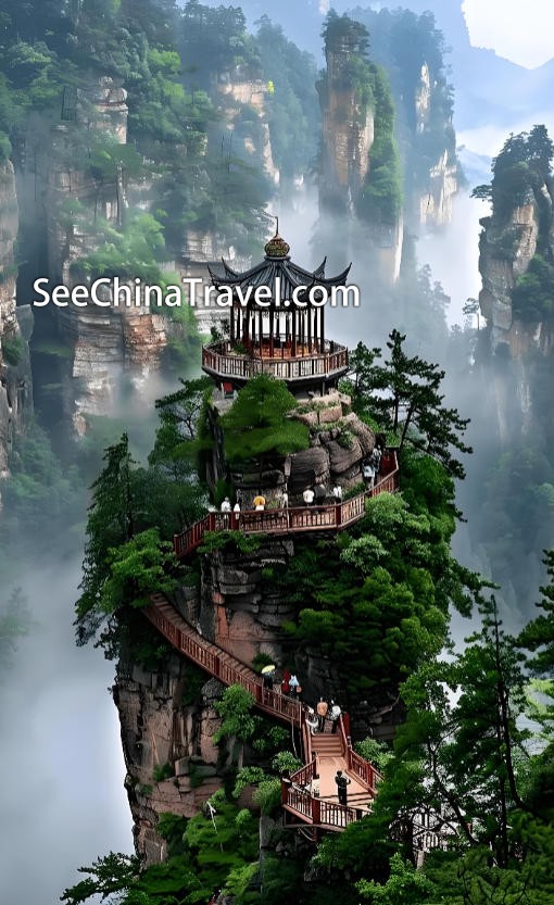 Tianzi Mountain sea of clouds Zhangjiajie